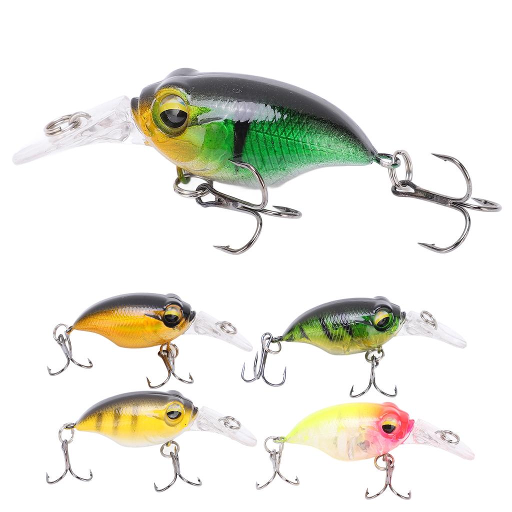 Fishing Mini Minnow Bait High Simulation Three Dimensionals Eyes Artificial Fishing Bait for Outdoor