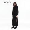 MO&Co. 2024 Autumn Hooded Front Slit Long Casual Dress