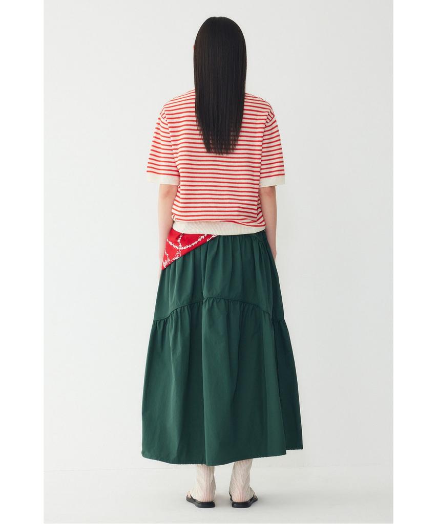 STUDIO TOMBOY Striped Collar Pullover _Red_9176352971