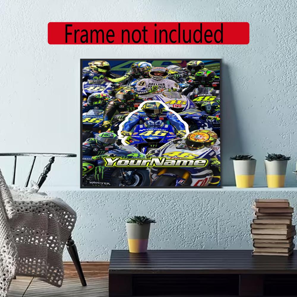 Doctor46 Customize Your Name Diamond Painting Round Diamond Rhinestones Mosaic Diamond Embroidery Wall Paintings Rhinestones Gift Frameless