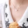 Seashell Carved Butterfly Pearl Necklace - Korean Style Pendant Jewelry