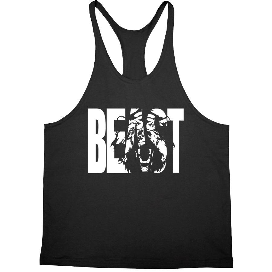 

Мужская летняя майка для бодибилдинга кросс-бордер Medium чёрный