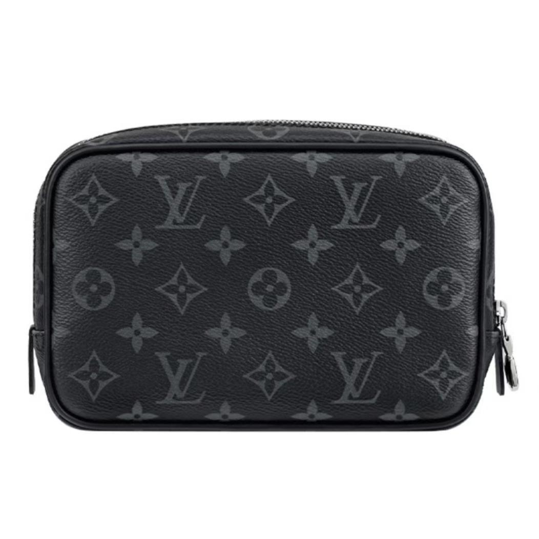 [Pre-Owned] Monogram Leather Toiletry And Cosmetic Bag - Unused #1V1HJR9 ONE SIZE