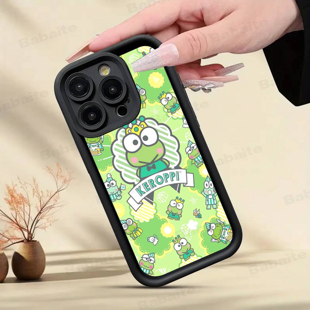 Cute Cartoon K-Keroppis Phone Case For IPhone 11 12 13 16 15 17 14 Pro Max Soft Funda Silicone Cover