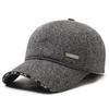 New Men'S Ear Protection Cotton Hat, Fleece Warm Baseball Cap, Middle-Aged And Elderly Outdoor Windproof And Cold-Proof Cap