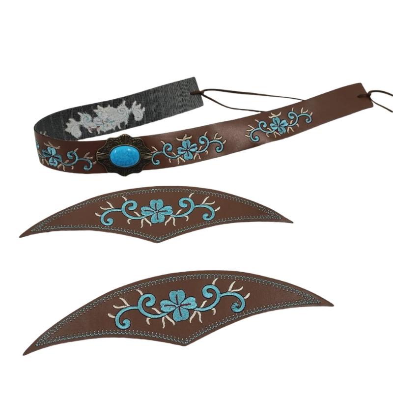 Cowboyhutband Ersatz Handbestickt Westernhutgürtel für Strohhüte und Filzhüte Panama Hüte Ersatz