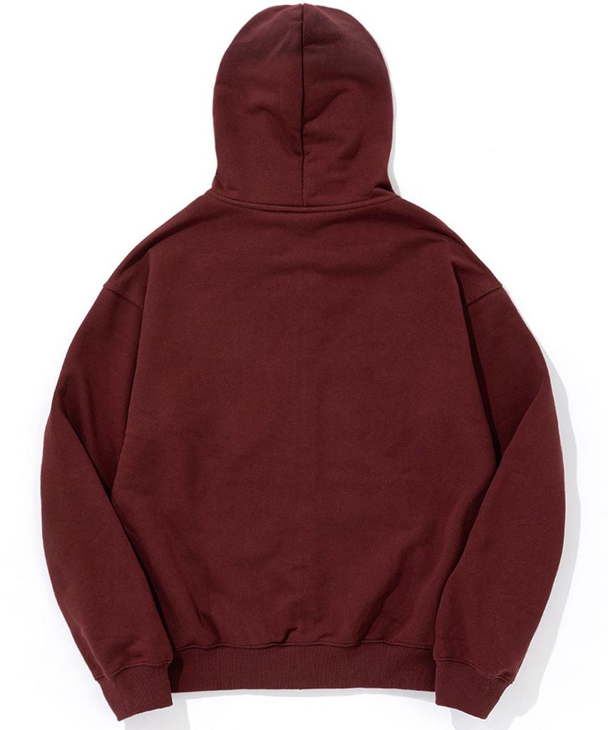 Viva La Vida [Fleece Line Option] Wearness Heavy Terry Zip-Up Burgundy