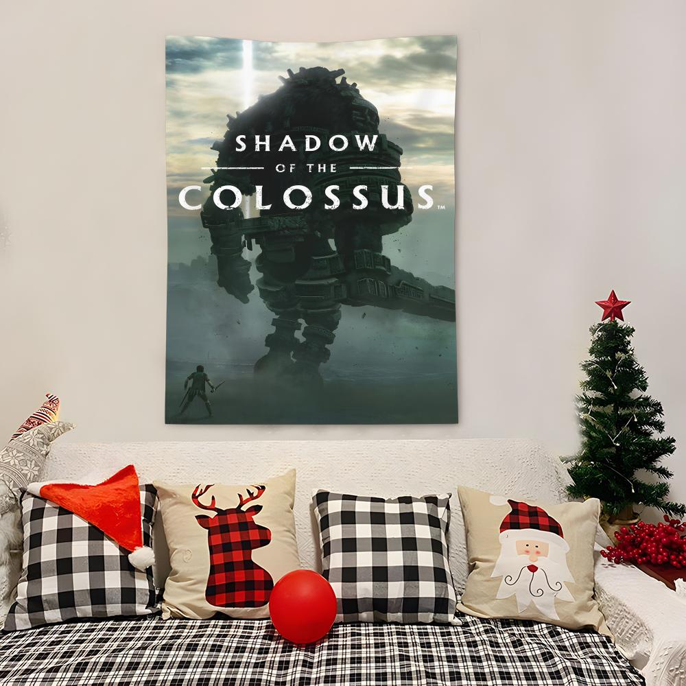 Game Sshadow Of The Colossus Tapestry Decoration Art Microfiber Background For Bedroom Living Bar Garden Outdoor Festival