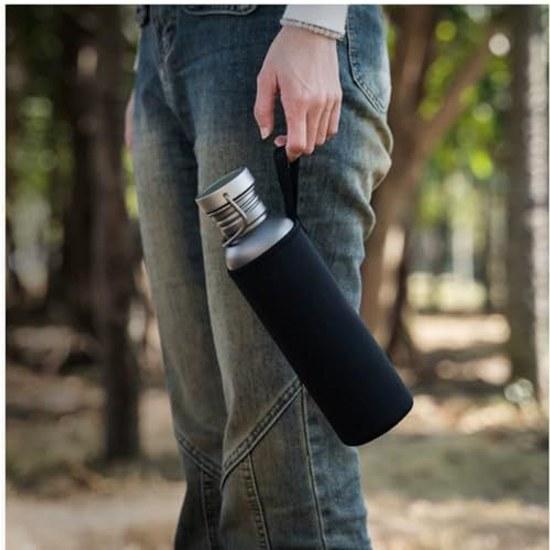 KuBen Ultra LightweightRustproof Wide Mouth Water Bottle Outdoor Climbing Direct Drinking Bicycle Sports Pure Titanium (500ml)