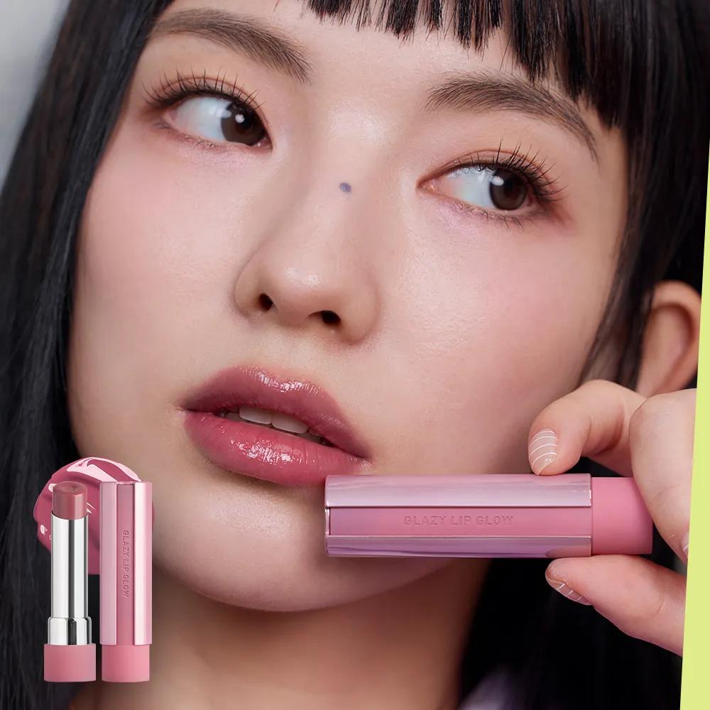 3CE Glazy Lip Glow (9 Colors) Rose Glaze