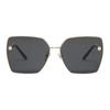 Versace Logo Irregular Shape Sunglasses Women Sunglasses Gold O2270D-O12528763