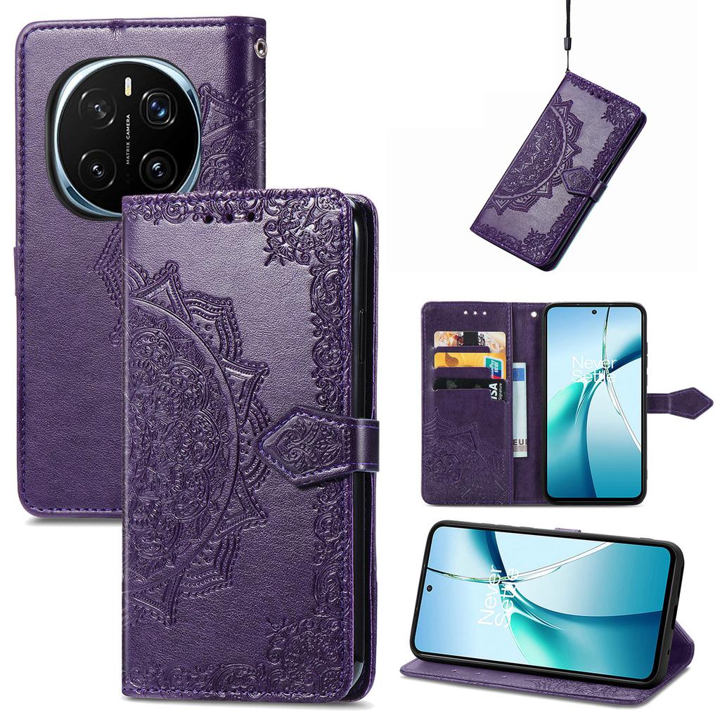 For Honor Magic7 5G Wallet Case Mandala Flower Leather Phone Cover Stand