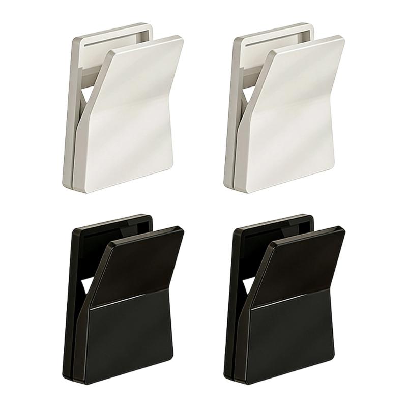 4 Pack Wall Mounted Hook No Drilling Needed Space Saving Wall Clips Smooth Surfaces Wall Hangers for Home Organization