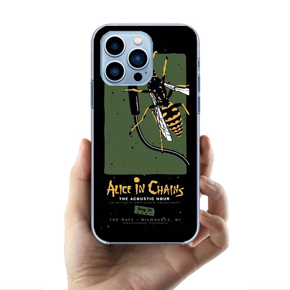 Rock Band Alice In Chains Handyhülle Für iPhone 16 15 17 Pro Max 17Air 16E 14 Plus 13 12 Mini 11 Pro X XS XR Apple Klare Hülle T