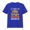 Unisexs Lets Make This Waffle Houses A Home Waffles Pancakes T Shirt Black 2XL vintage Washed Comfortable Slightly homme Stylish