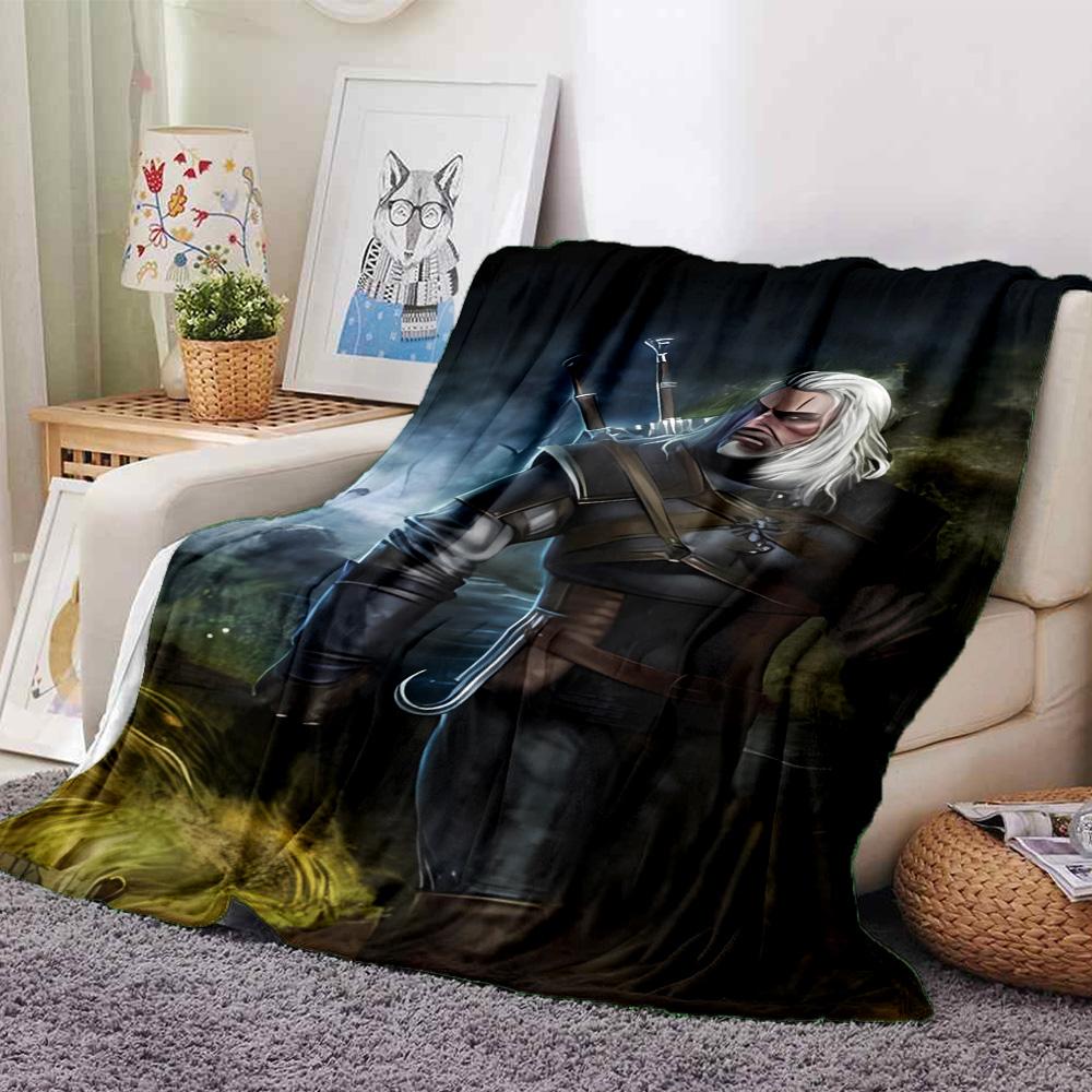 1pc Blanket - The W-Witcher 3 Wild Hunt GAME Print Design,Lightweight Blanket for Sofa,Bed- Soft &Warm,Gift for All Seasons