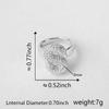 26 Letter Open-Ended Zircon Ring INS Minimalist Series Gift For Friends