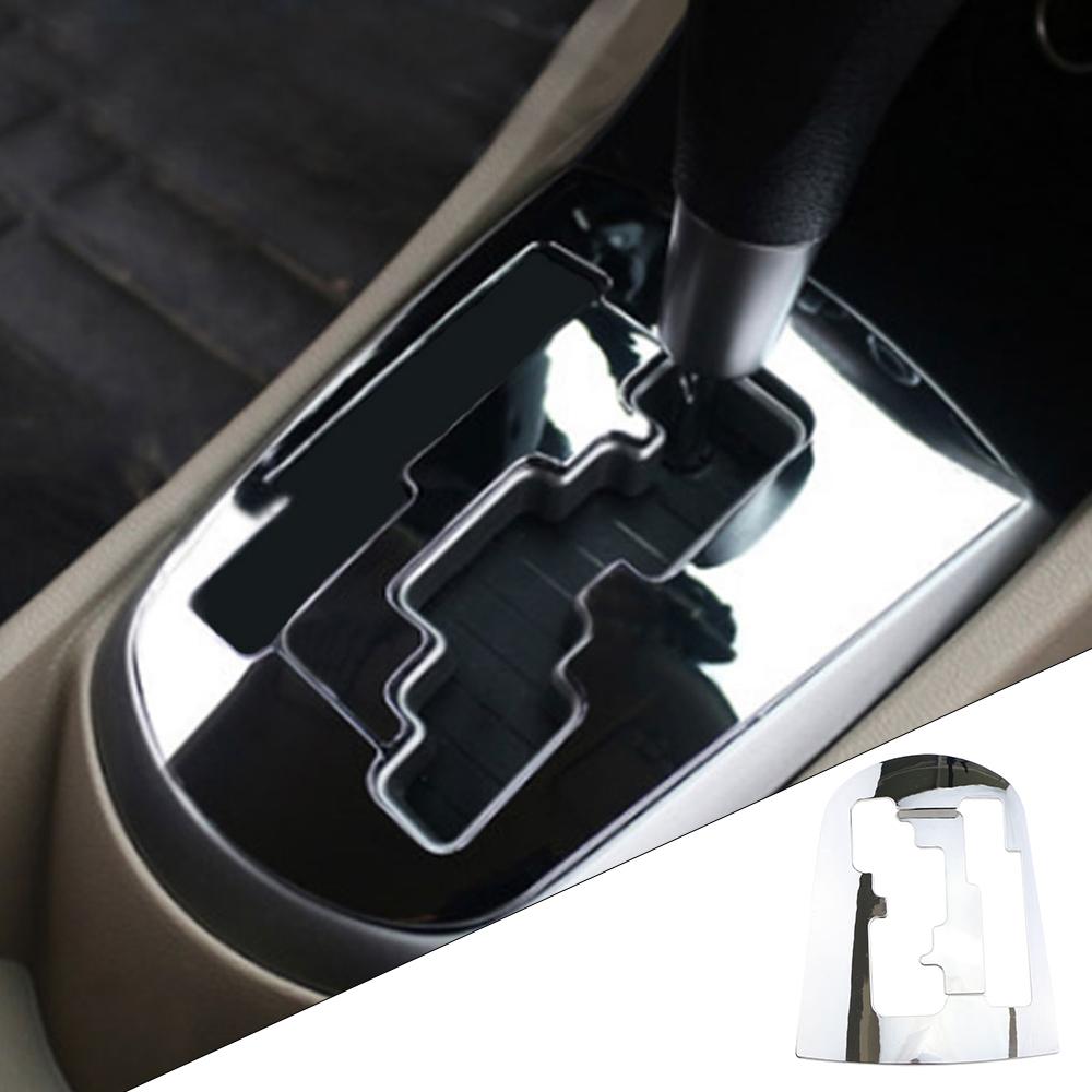 

Хромированная накладка на панель ручки переключения передач для Hyundai Solaris Accent 2011-2015 AT LHD, накладка-стикер для украшения ручек переключения передач, накладки для отделки, стайлинг серебряный