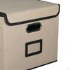 Collapsible Storage Container with Lids for Bathroom And Home Organization of Towels Clothes Books