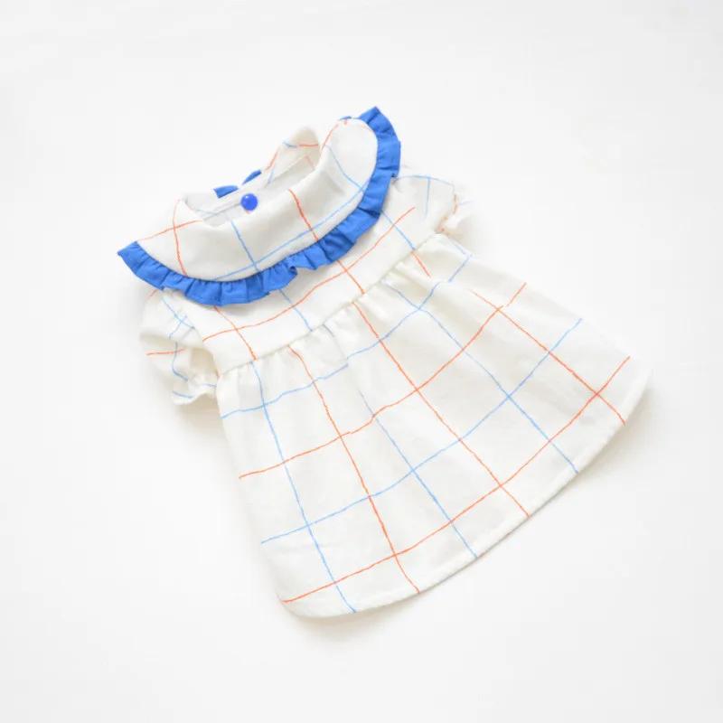 

Summer Pet Shirt Cat Puppy Dog Clothes Dress Cute Girl Dog Clothing Yorkshire Terrier Pomeranian Bichon Poodle Schnauzer Costume XXL синій