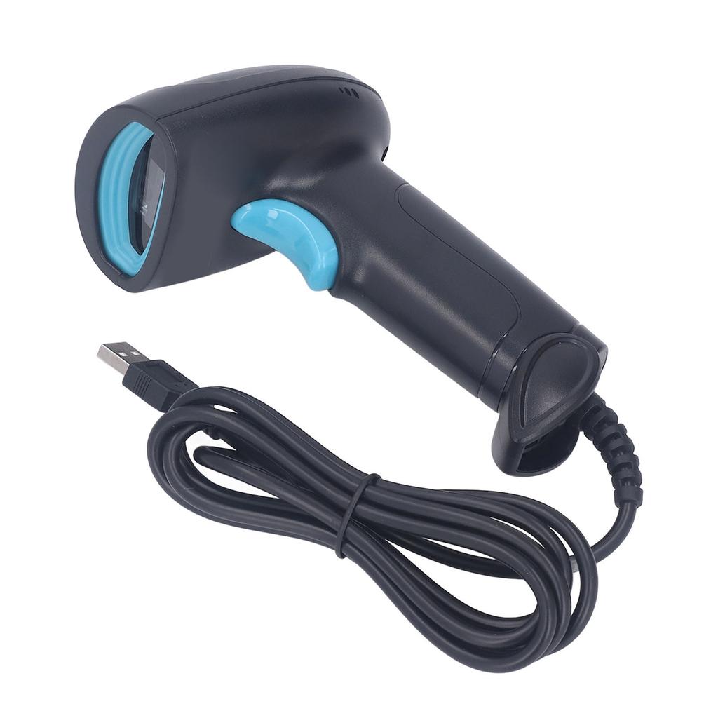 Kabelgebundener Barcode-Scanner Hohe Genauigkeit Schnelle Reaktion Intelligente Sprachausgabe QR-Code-Leser für Inventur Supermarkt Lager