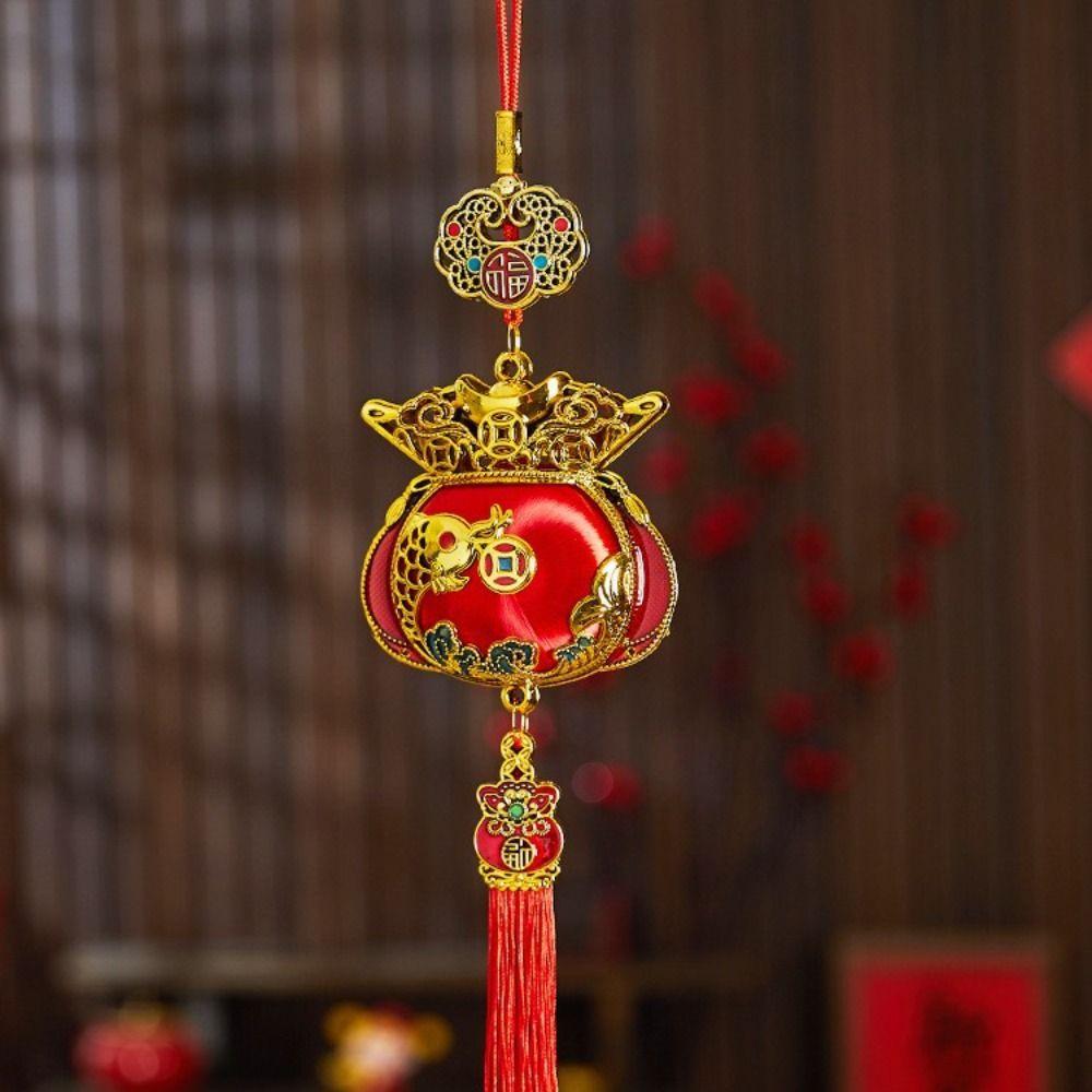 Red Spring Festival Decorations Handmade New Year Hanging Ornaments Living Room Decoration