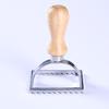 5 Pieces Ravioli Stamp Set Square Round Ravioli Maker Wheel Heart Maker Mold with Wooden Handle for Ravioli Pasta Dumplings Tool