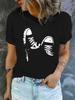 Personalized Shoes Printed Unisexs Comfortable Tshirt Casual Top Daily Skin Friendly Round Neck Short Sleeved Shirt