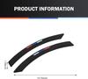 2-Pack Silicone Wheel Arch Protectors, Self-Adhesive Eyebrow Strips, Universal Black Mudguard Trim