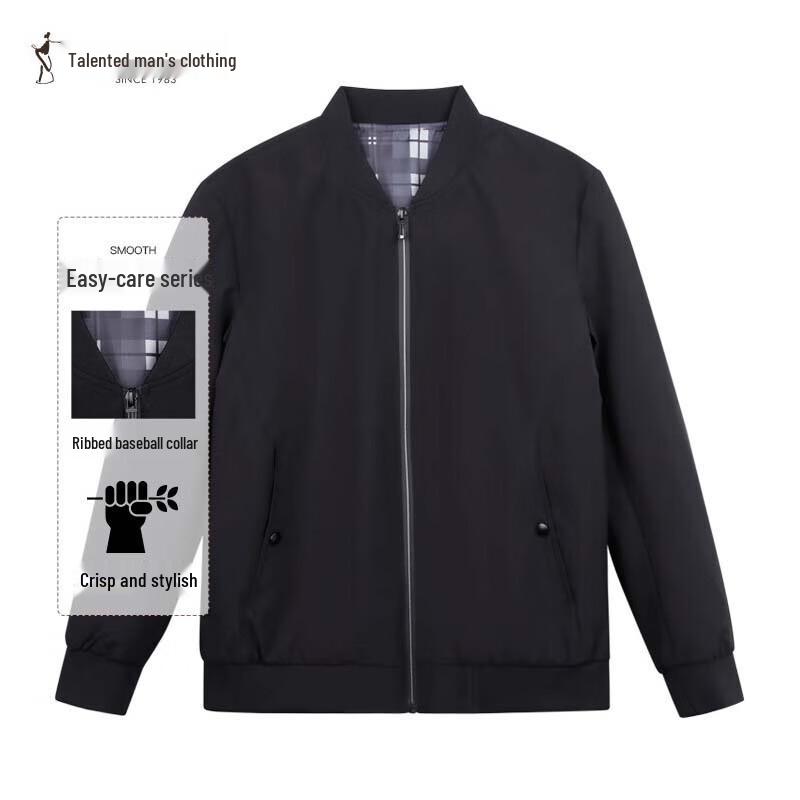 TRIES Men's Baseball Collar Jacket