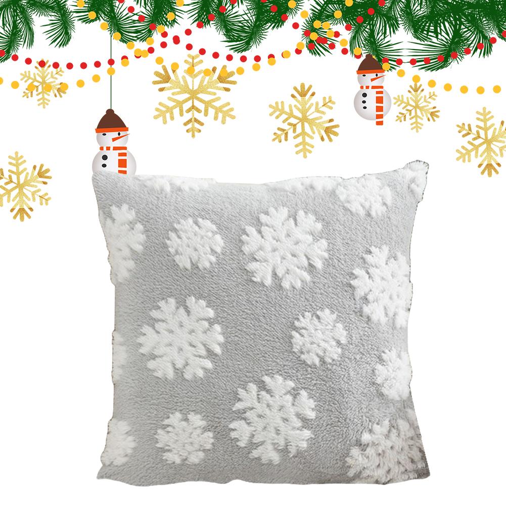 Christmas Throw Pillow Cover Winter Holiday Pillowcase for Sofa Decoration /