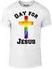 T-shirt Gay per Gesù Uomo Donna Top - T-Shirt Divertente Uomo Donna Top religione Cristo battuta retro bibbia orgoglio