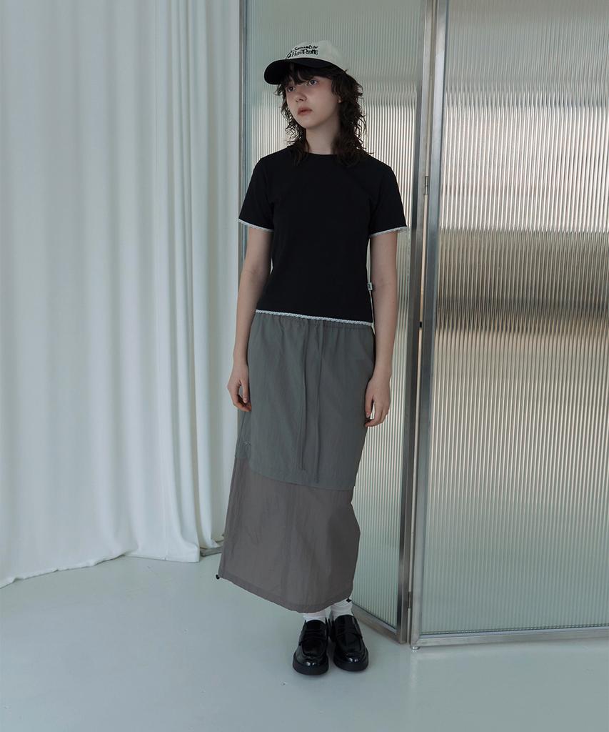Epeueidi Tiered Skirt (Grey)