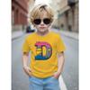 European Size Boys Round Neck Short Sleeved T Shirt  D Letter Series Pattern