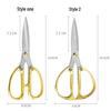 K82 Multifunctional Stainless Steel Scissors - Handmade, Metal Handle, Ideal for Chicken Bones, Tailoring, and Office Use
