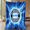 Bayern Munich Theme Blanket Soft Flannel Blanket Plush Throw Blanket Cozy Sofa Bed Blanket for Home Decor