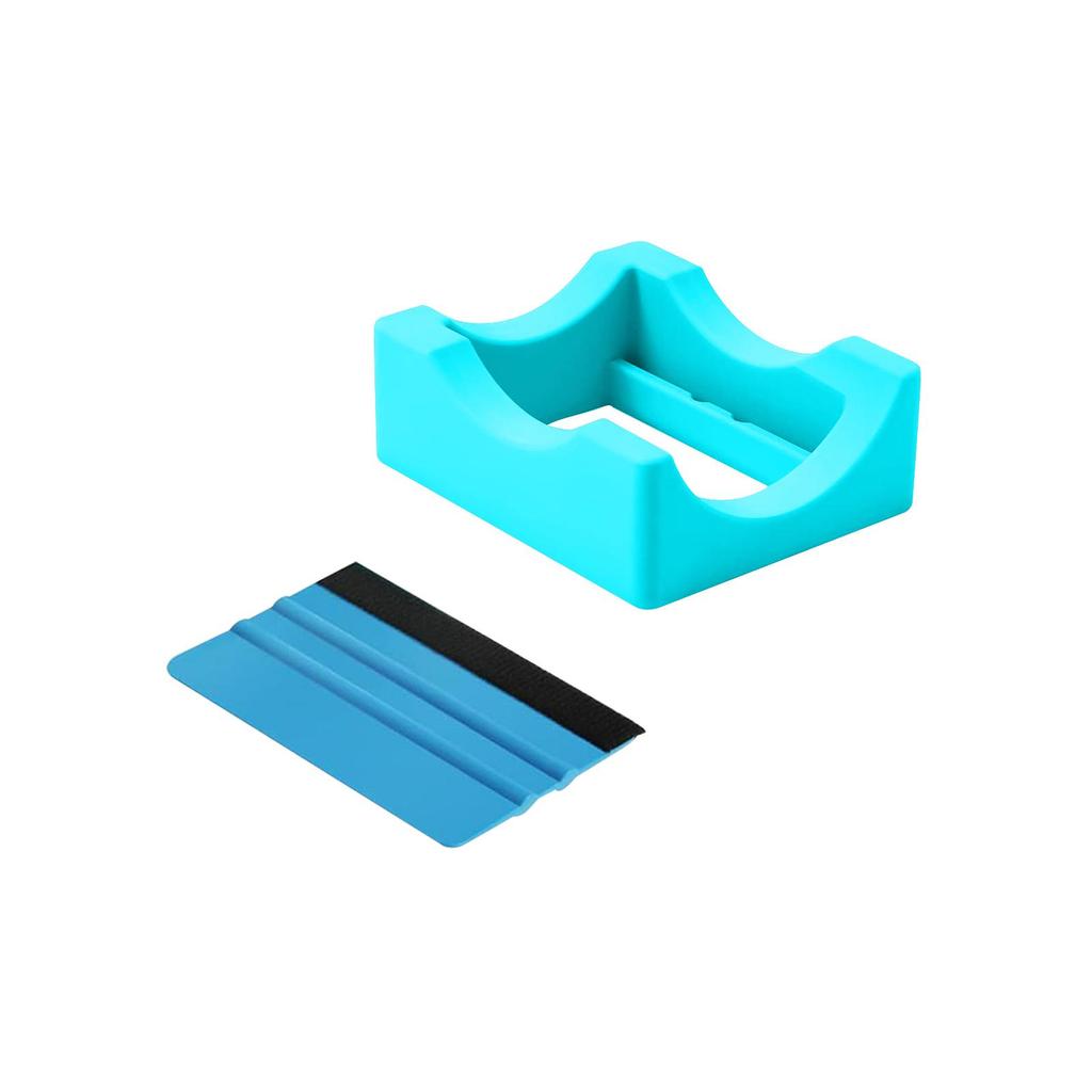 Cup Cradle Holder, Anti Slip Tumbler Holder with Felt Edge Squeegee for Crafting, DIY Tumblers