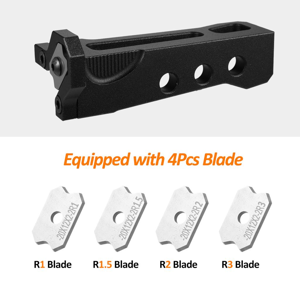 Trimmer, Black Trimmer with Four Arc Trim Pieces Manual Trimmer for Woodworking