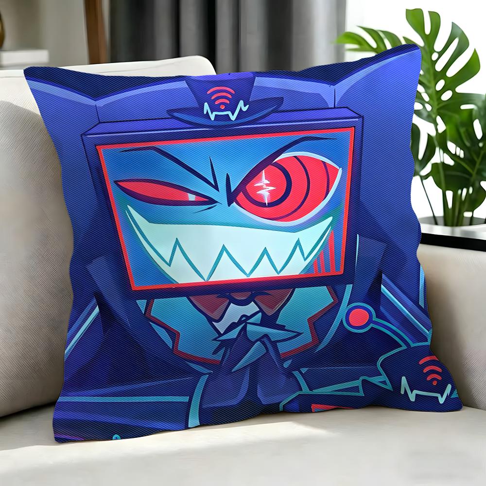cartoon Hazbin Hotel Cushion Cover Cushion Cover Set 4Pcs 50x50 45x45 40x40 Pillowcase Decorative Sofa Home Decor