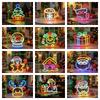 Luminous Christmas Neon Sign USB-powered Xmas Shaped Light Atmosphere Signboard  Camper