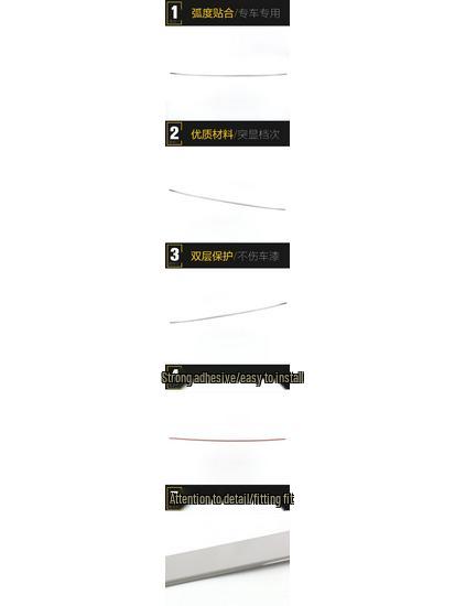 Talagon Rear Trim Decorative Sticker for 21 Models - Stainless Steel Tailgate Anti-Scratch Strip.
