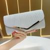 Elegante Borsa a Pochette da Sera in Poliestere con Chiusura Magnetica per Feste ed Eventi a Cena