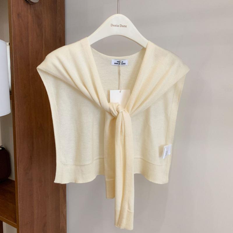 

Шаль из новой шерсти, модная офисная, маленькая на плечи, женский верхний трикотажный жилет однотонной расцветки бежевый