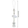 Fashionable Cat and Cloud Phone Lanyard Keychain Hanging Ornament Resin Texture Key Accessory for Various Occasion