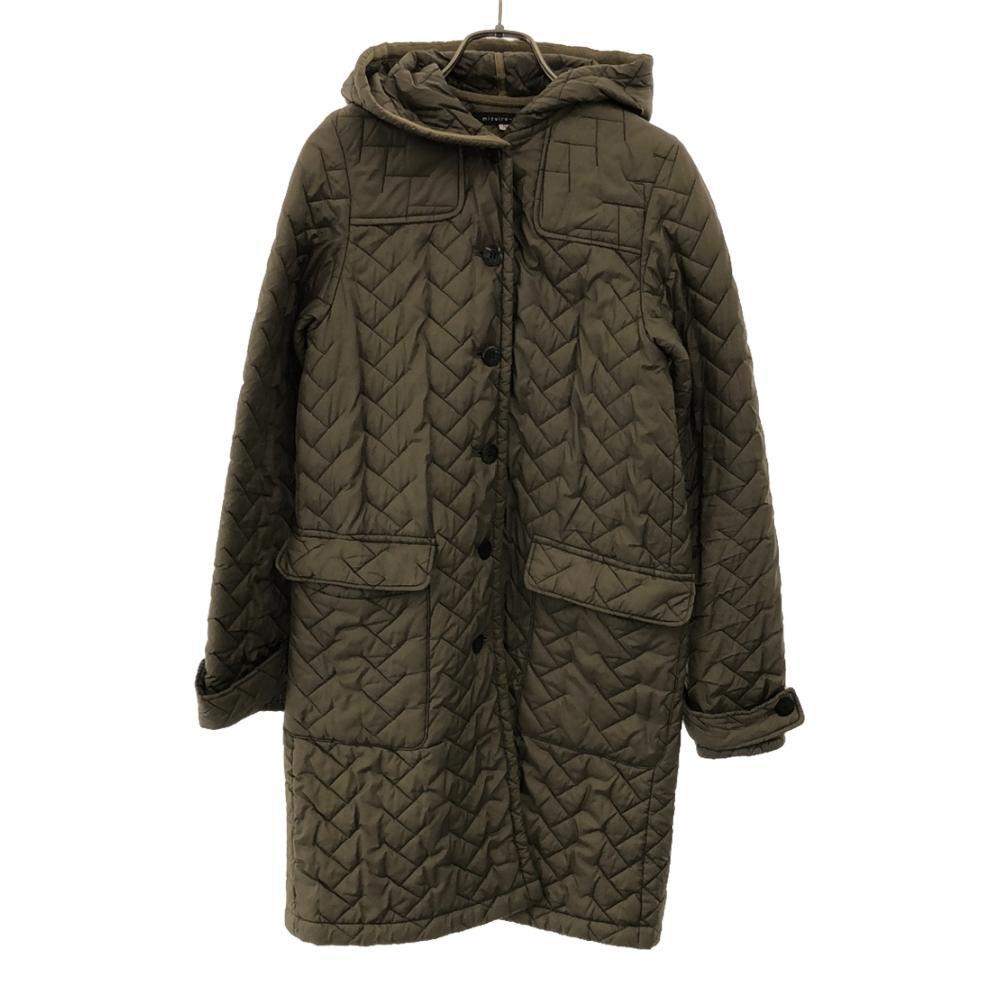 mizuiro ind Hooded Quilted coat M Khaki green Women Used
