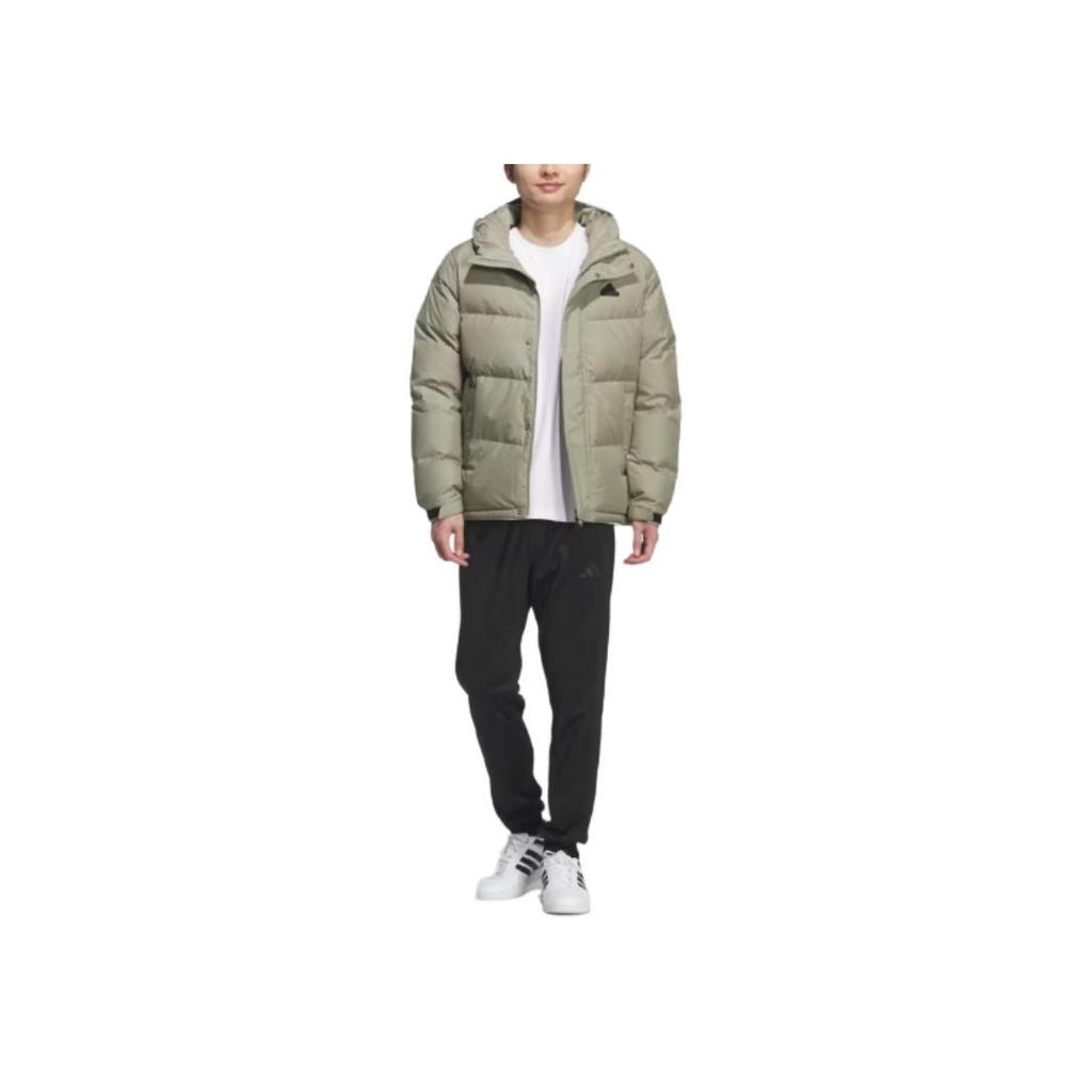 adidas Giacca Lunga Imbottita con Cappuccio e Zip a Colore Uniforme Capospalla Unisex KQ5540