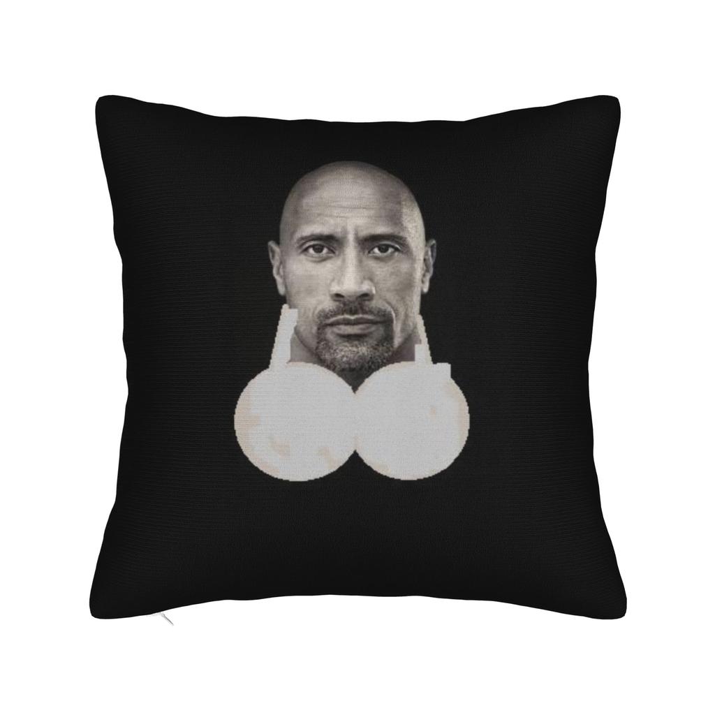 Domácí dekorace Kamenná tvář D-Dwayne vtipný meme Povlak na polštář Doplňky Potahy na polštáře Čtvercové Více velikostí