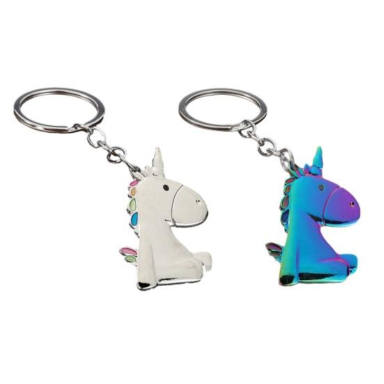 Unicorn Keychain Pendant Lightweight Metal Keychain Portable Bag Charms Creative Decorative Keyring for Bags And Keys