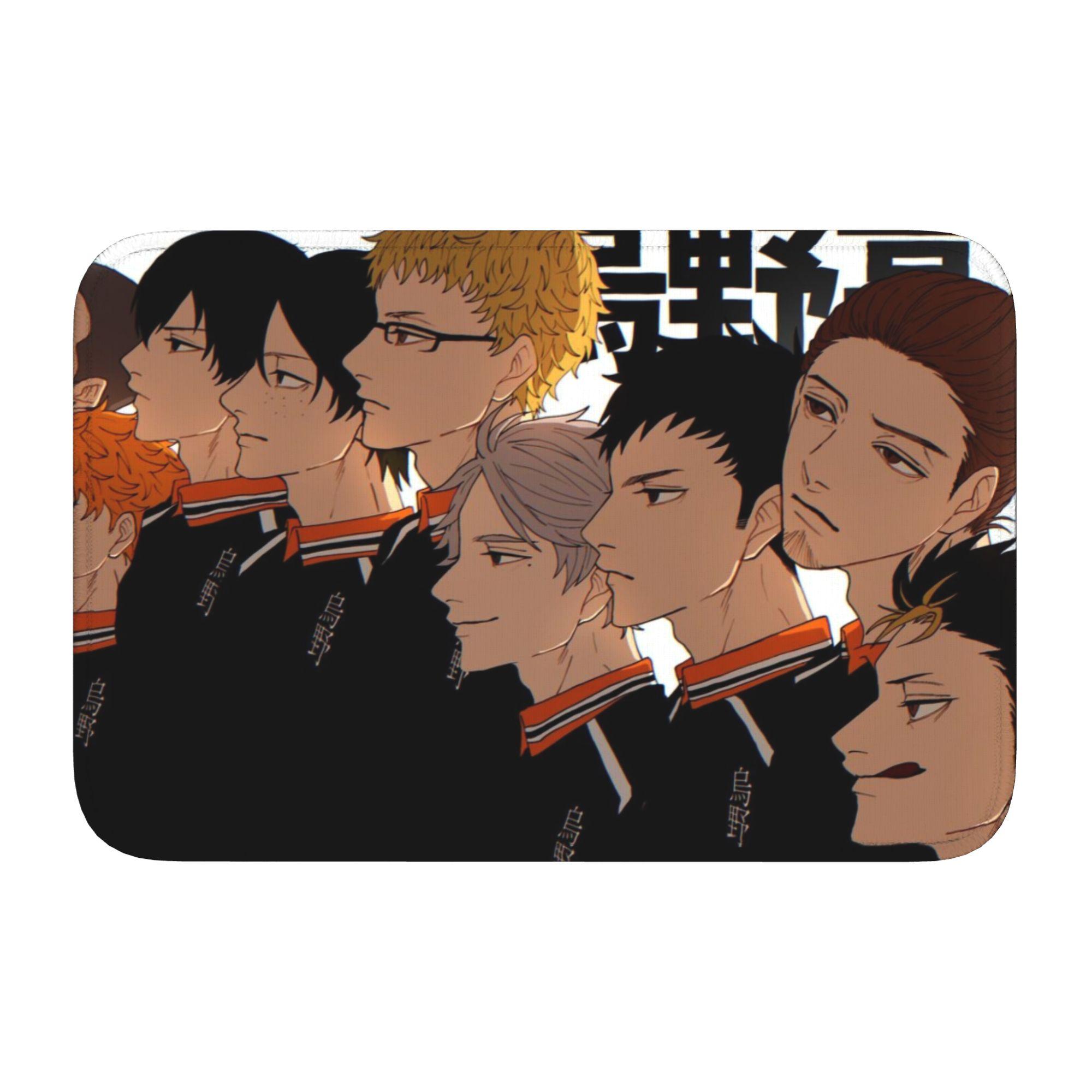 

Haikyu Yu Nishinoya Front Door Mat Anti-Slip Indoor Welcome Quick Dry Doormat Floor Bathroom Entrance Rug Carpet Footpad 60cm x 90cm