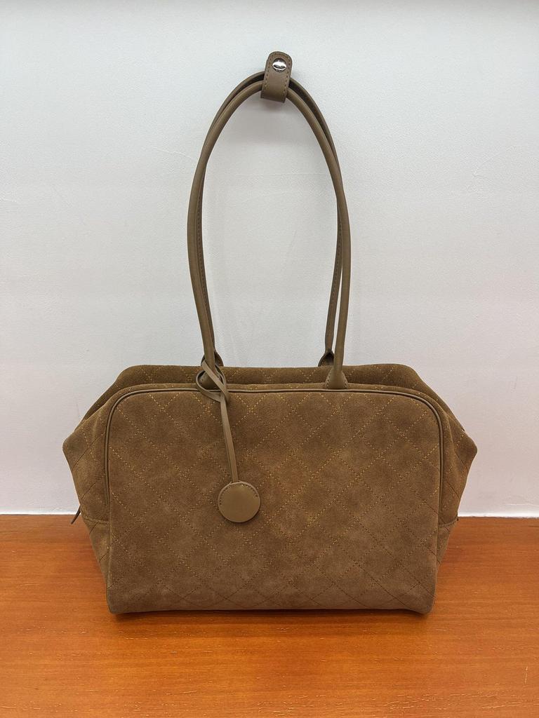 Beef Bun Ladies Bag High-Quality Texture Cowhide Leather Retro Style Strap Beef Bun Fashionable Versatile Casual Document Bag